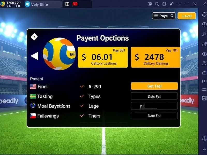 T20 Volley Elite Payment Options